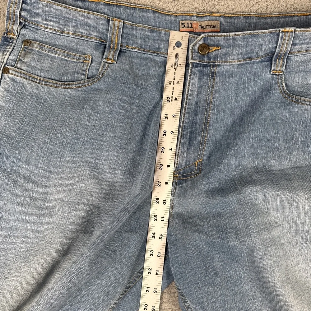 5.11 Tactical Jeans Mens 42X34 Defender Flex Duty Straight Work Blue Denim